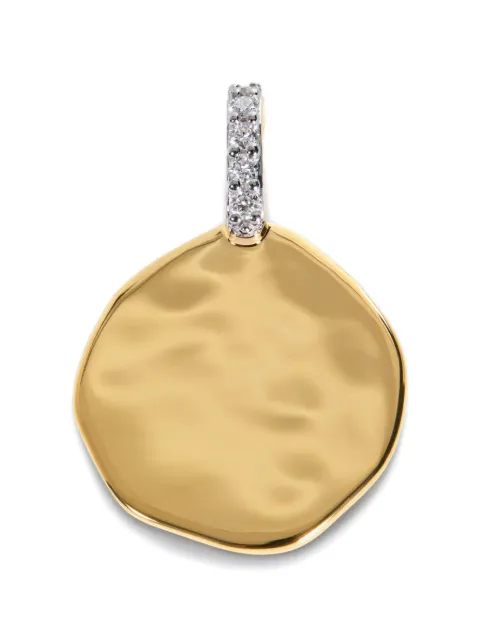 Monica Vinader coin diamond pendant Gold GPPTCOIPLGD