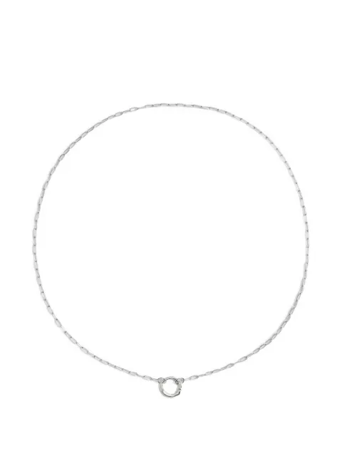 Monica Vinader oval-chain necklace Silver SSCHOVA1NON