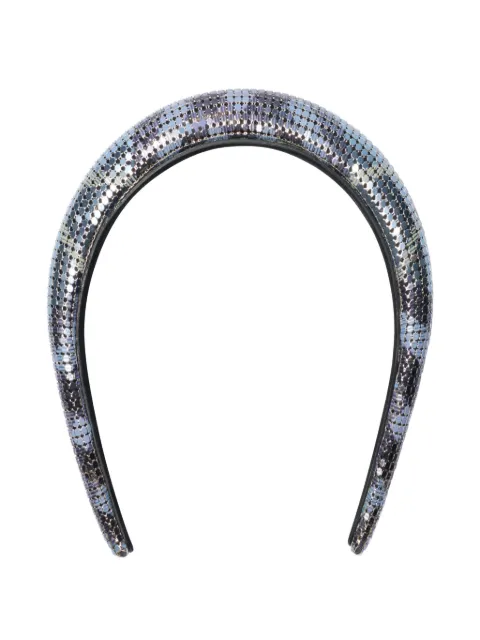 Burberry Check mesh headband Silver 8119736