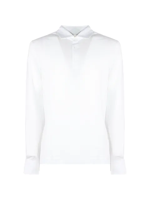 Cruciani long-sleeve polo shirt White U61T0190PO190400