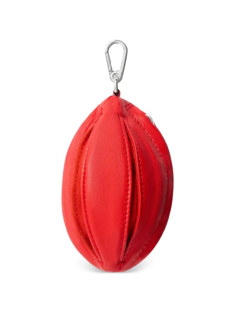 LEMAIRE balloon zipped leather key ring Red SL0115LL0159