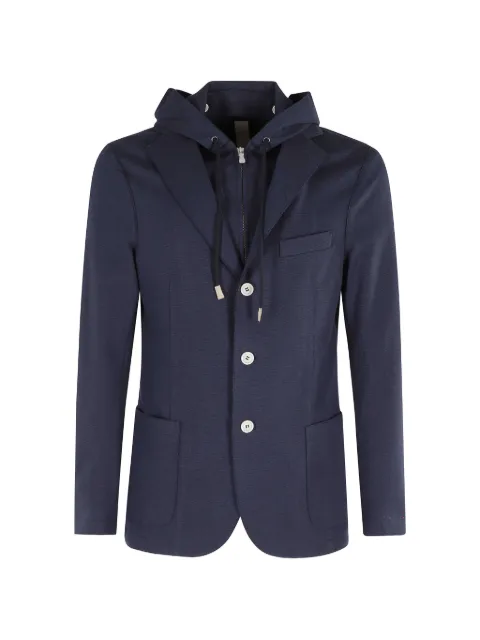 Eleventy hooded jacket Blue M70GIAF02TES0M037