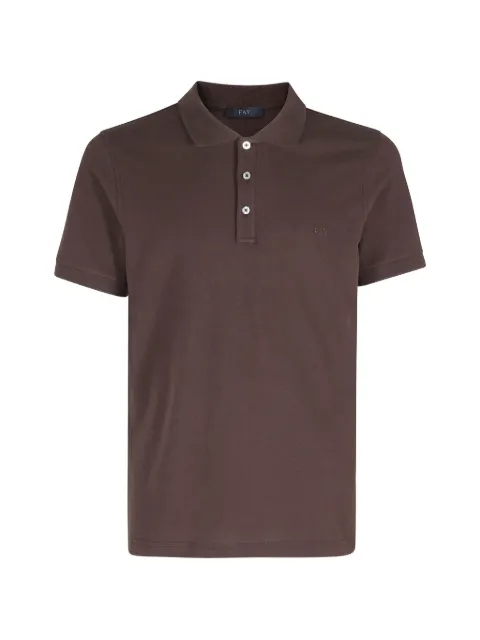 Fay short-sleeves polo shirt Brown NPMB252144STDW