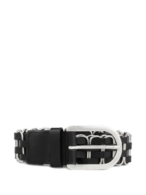 Ba&Sh Beck woven-design buckle belt Black 2E26BECK