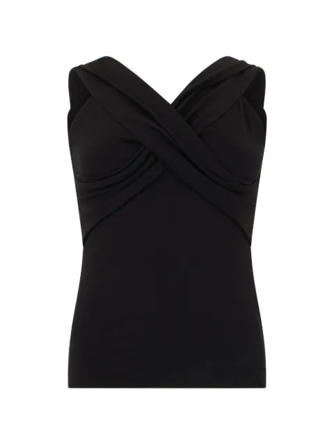 Emporio Armani draped strapless top Black EW003525AF12328