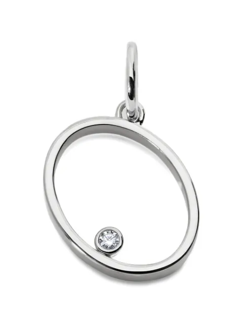 Monica Vinader Solitaire diamond pendant Silver SSPTVDIOLGD