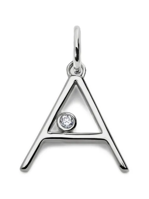 Monica Vinader Solitaire diamond pendant Silver SSPTVDIALGD