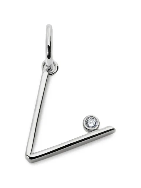 Monica Vinader Solitaire diamond pendant Silver SSPTVDIVLGD