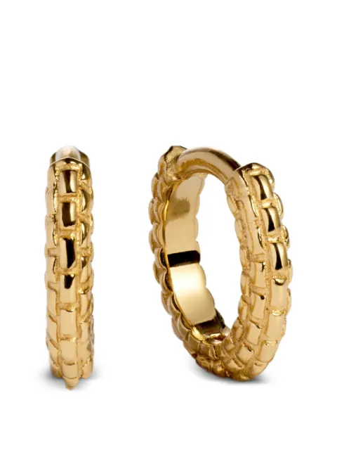 Monica Vinader mini Heirloom huggie earrings Gold GPEAHRLTNON