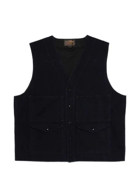 Filson pocket buttoned gilet Blue FMGIL0062UT2660
