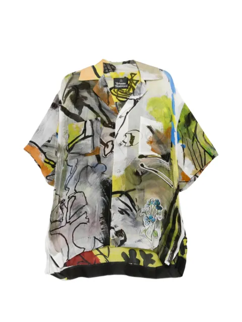 Vivienne Westwood printed camp shirt Grey 24010040W01CX