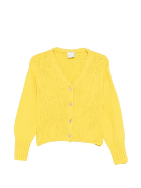 Incentive! Cashmere v-neck button cardigan Yellow ABEL02CPI