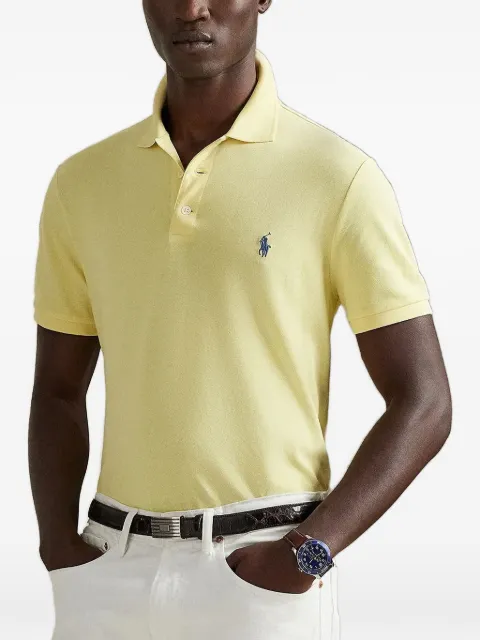 Polo Ralph Lauren logo-embroidered polo shirt Yellow 710941439504