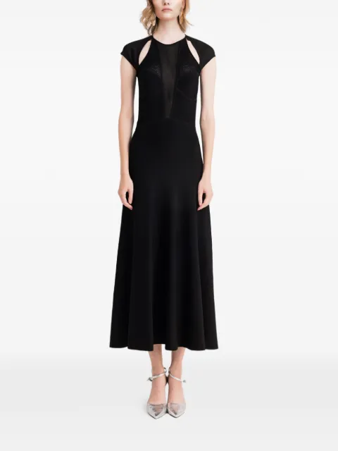 Gemy Maalouf cut-out detail midi dress Black LPS247265MD