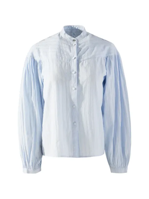 BOSS C_Bilmant buttoned blouse Blue 50553899