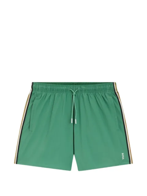 BOSS logo-detail swim shorts Green 50491594