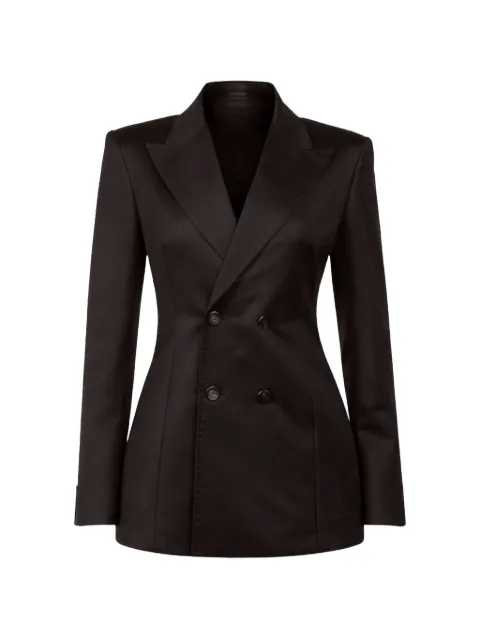 SA SU PHI double-breasted blazer Brown W25740UTX