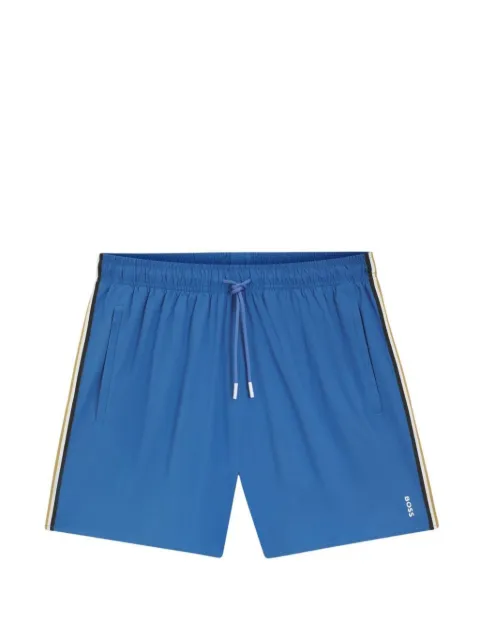 BOSS stripe swim shorts logo Blue 50491594