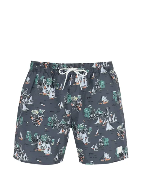 BOSS printed piranha swim shorts Grey 50508844