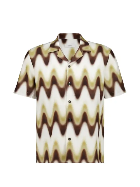 Homme wave gradient slim shirt Neutrals H027P