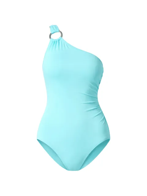 Michael Michael Kors one-shoulder ring swimsuit Blue MM7M524