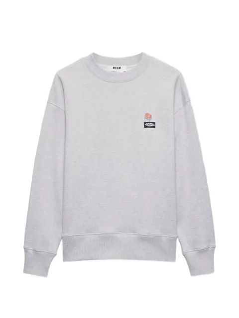 MSGM logo embroidered sweatshirt Grey 3940MM122257793