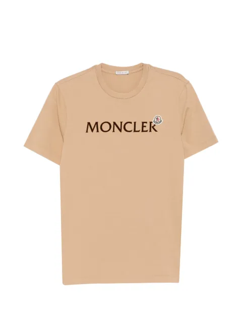 Moncler logo T-shirt Brown L10918C000678390T