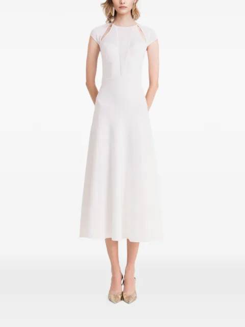 Gemy Maalouf cut-out detail midi dress White LPS247265MD