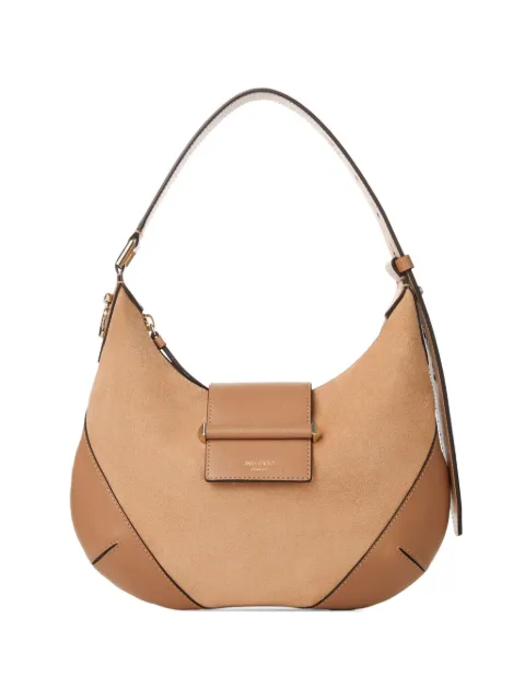 Jimmy Choo small Bar Hobo leather shoulder bag Neutrals BARHOBOSEQW