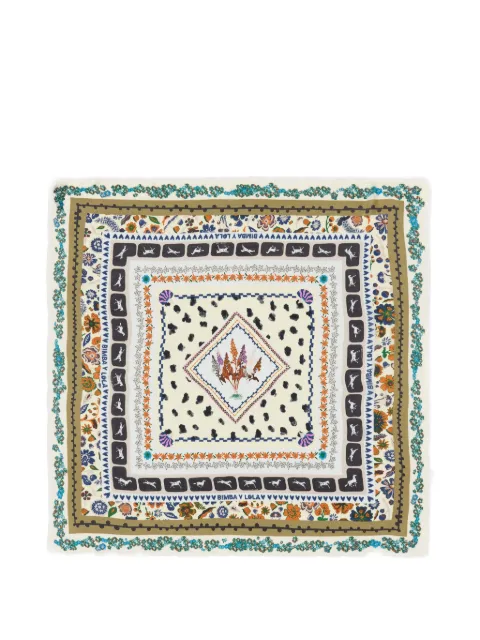 BIMBA Y LOLA floral print scarf Neutrals 261BACH3210112