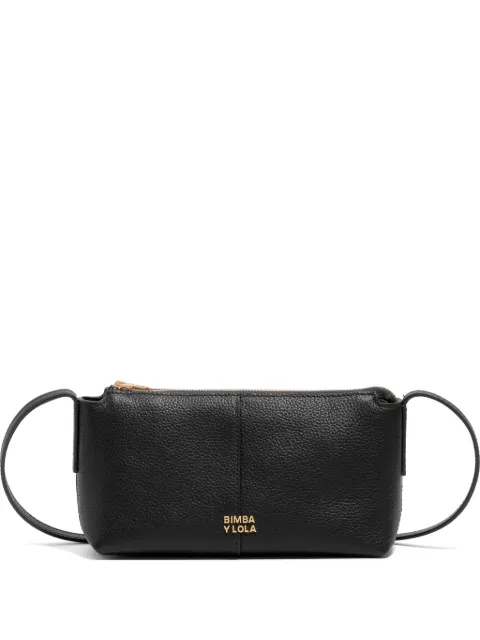 BIMBA Y LOLA zip leather mini bag Black 261BBB86110000