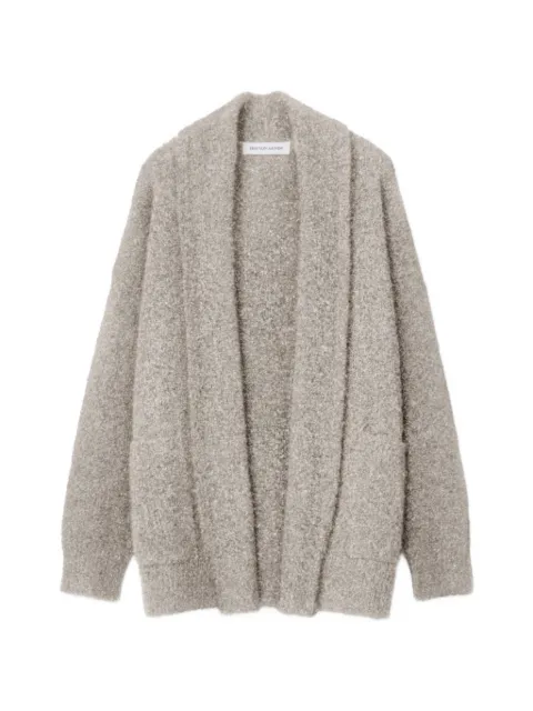 Iris Von Arnim open silk cardigan Grey 2540382289