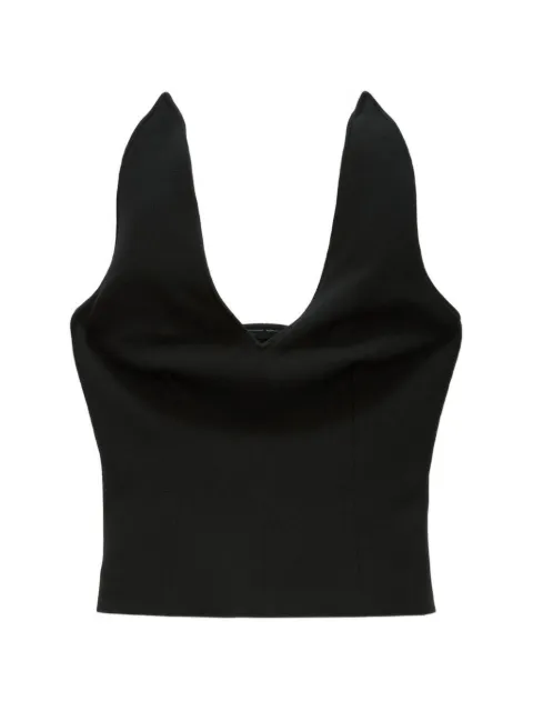 MSGM V-neck top Black 3941MDT05257608