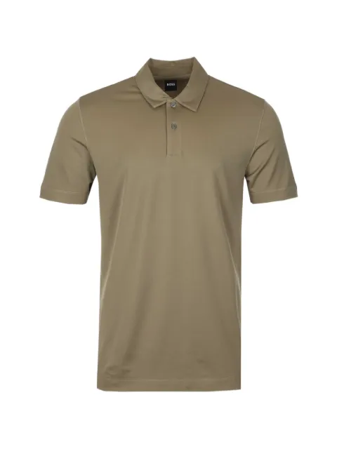 BOSS buttoned collar polo shirt Green 50547020