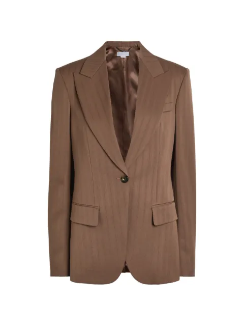 Stella McCartney buttoned single-breasted blazer Brown 6501373HU705