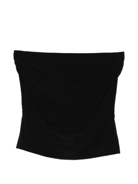 Norma Kamali ruched sleeveless top Black KK4256PL546001098