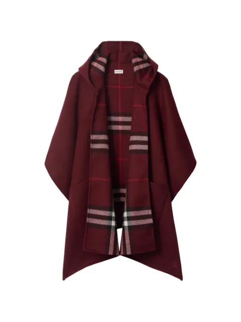 Burberry cashmere hooded cape Red 8115262