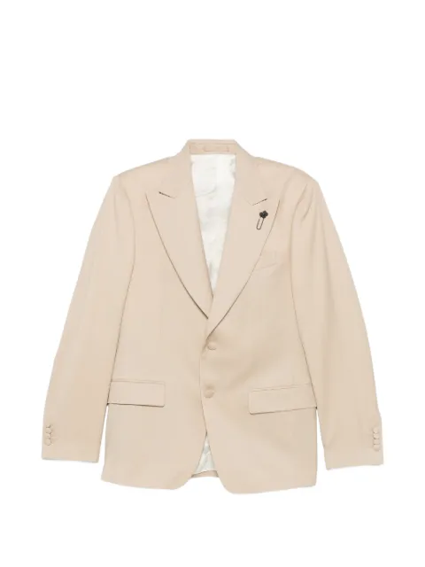 Lardini flower-pin blazer Neutrals PA6929EICN64414