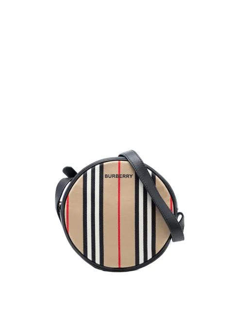Burberry Pre-Owned 2000-2017 Icon Stripe Canvas Louise crossbody bag Brown M8L46IEB7WUVPX56