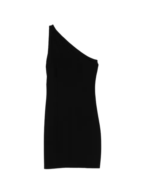 Norma Kamali one-shoulder mini dress Black KK4253PLT14001098