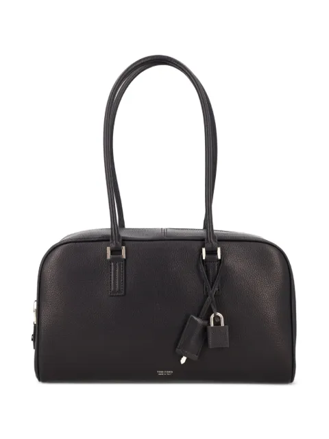 TOM FORD padlock leather tote bag Black L1917LCL604P