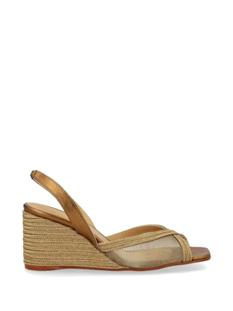 Castañer Betty square-toe wedge espadrilles Neutrals 026100