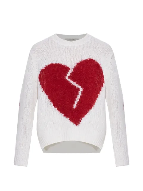 AllSaints Luvheart crew-neck pullover White W078KC