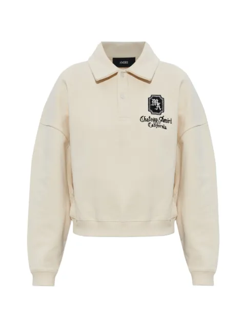 AMIRI MA Chateau polo sweater Neutrals AWTOJR1064