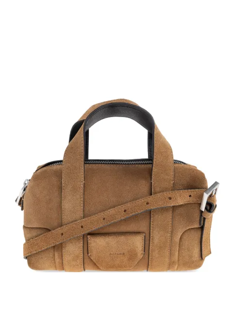 AllSaints ares buckle leather tote bag Neutrals W107XE