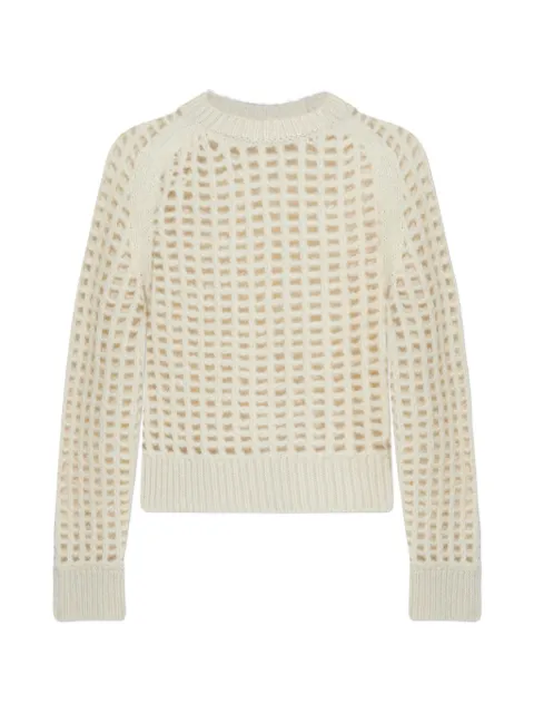 AllSaints Suniva open-stitch sweater Neutrals W030KE