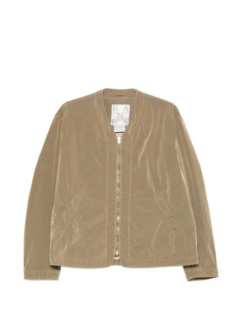 RANRA V-neck jacket Neutrals AMSS26OW02105