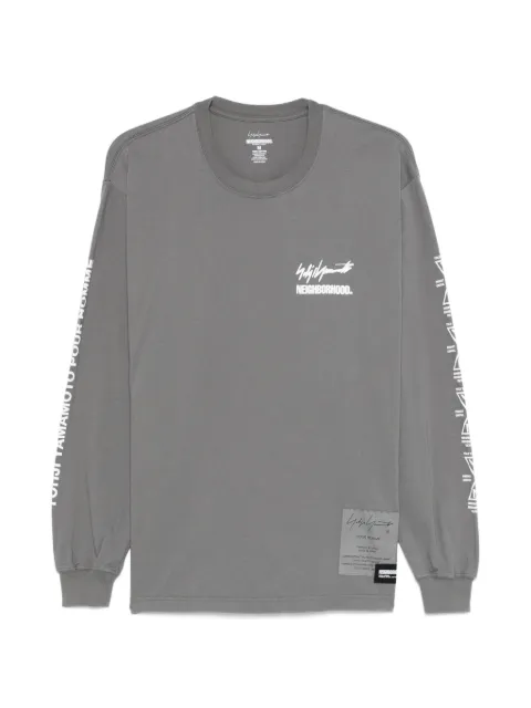 Yohji Yamamoto x Neighborhood long-sleeve T-shirt Grey HKT98998