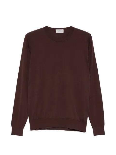 John Smedley Rowland crew-neck T-shirt Brown ROWLAND