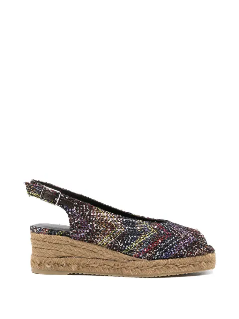 Missoni open-toe slingback sandals Black MWB009026